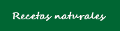 recetas naturales