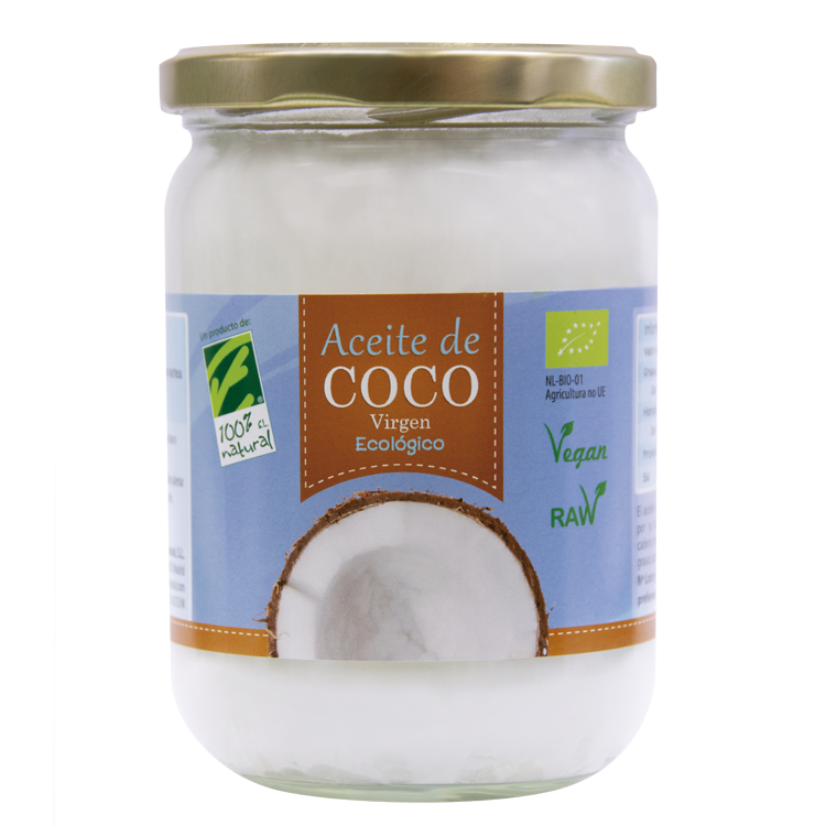 Aceite de coco 100 ml, Pote de Vidrio