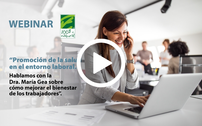 Webinar: “Promoción de la salud en el entorno laboral, con la Dra. María Gea”