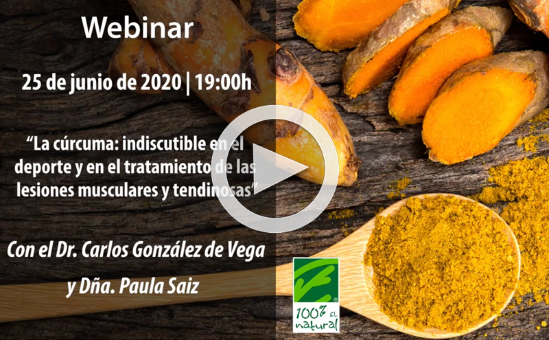 Webinar ”La cúrcuma: indiscutible en el deporte y en el tratamiento de las lesiones musculares y tendinosas”