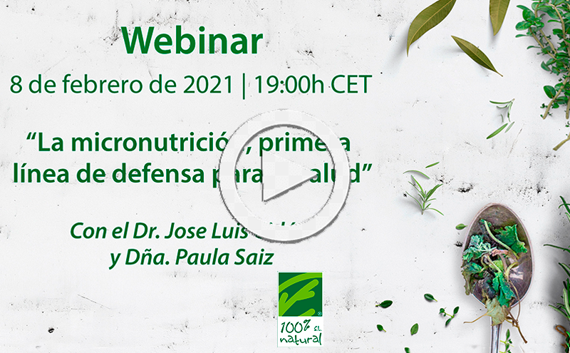 Webinar “La micronutrición, primera línea de defensa para la salud”