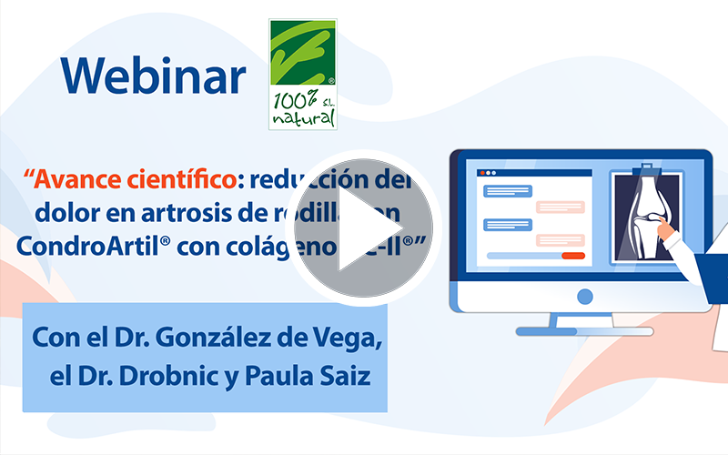 Webinar “Avance científico:reducción del dolor en artrosis de rodilla con CondroArtil® con colágeno UC-II®”