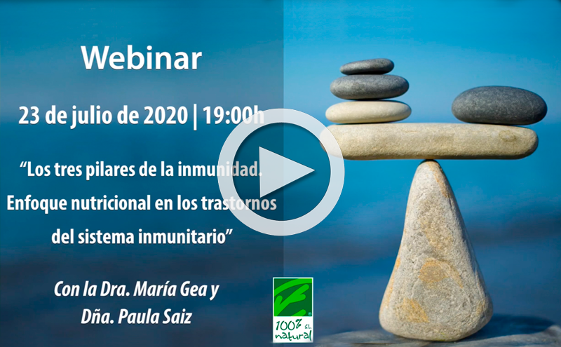 Webinar “Los tres pilares de la inmunidad. Enfoque nutricional en los trastornos del Sistema inmunitario” 